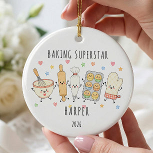 Baking Superstar Personalized Ornament