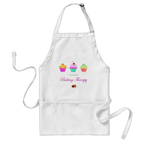 Baking Therapy Colorful Cupcakes Apron