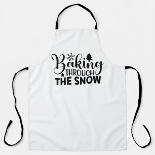 Baking Through The Snow Cozy Winter Baking Apron