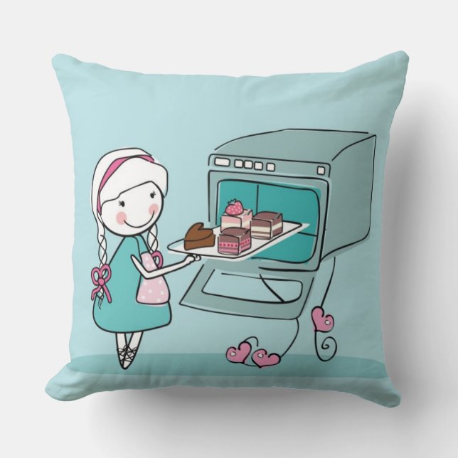 Baking Throw Pillow (Front)