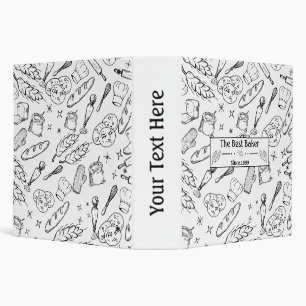 baking tools and food modern baker 3 ring binder