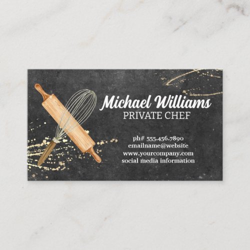 Baking Tools  Chef Business Card
