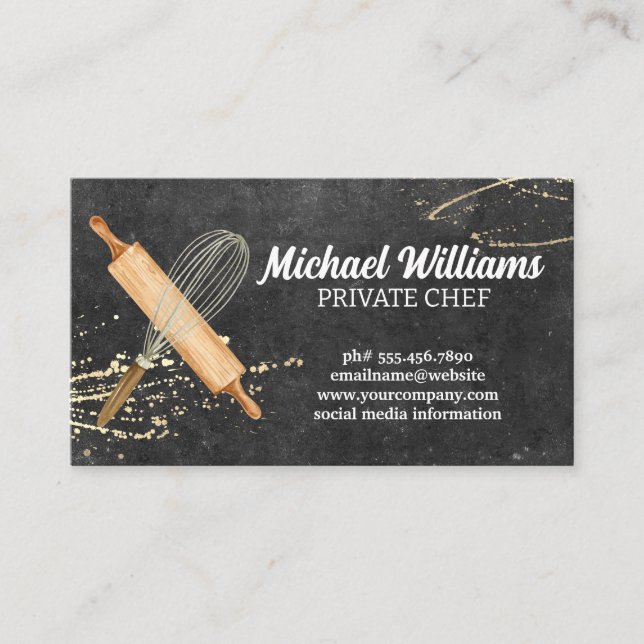 Baking Tools | Chef Business Card (Front)