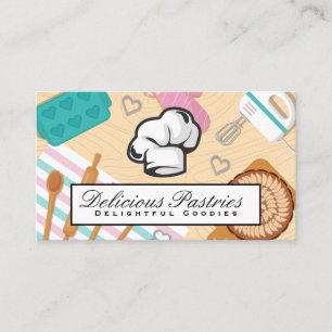 Baking Tools Chef Hat Business Card