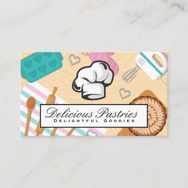Baking Tools | Chef Hat Business Card (Front)