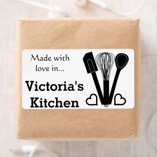 Baking Tools Personalized Name Label (Insitu)