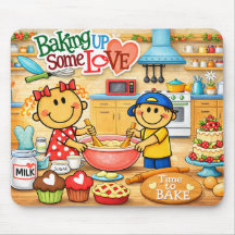 Baking Up Some Love Mouse Pad