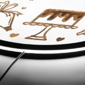 Baking Utensil Woodgrain Cake Bakery Business LED Sign (Edge)