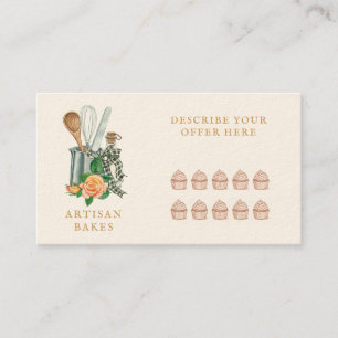 Baking Utensils Bakery Baker Loyalty Card