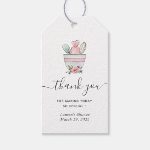Baking utensils Bridal Shower Thank you  Gift Tags