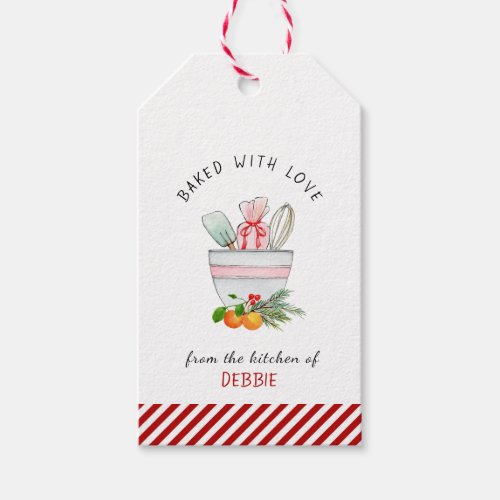 Baking Utensils  Mixing Bowl Holiday Bakers Gift Tags