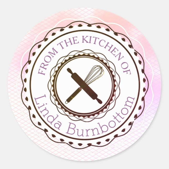 Baking utensils whisk from the kitchen of sticker (Front)