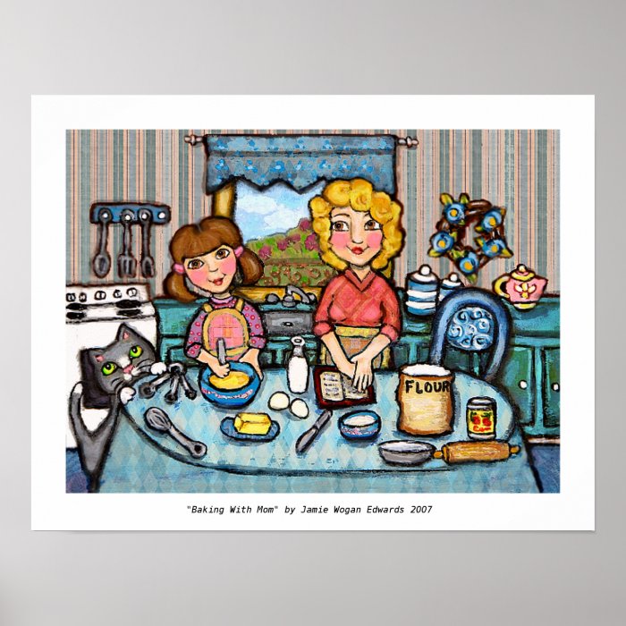 Baking With Mom Print