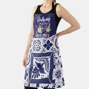 Baking with my Gnomes Modern Funny Scandinavian Apron