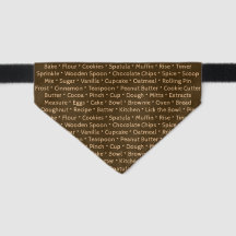 Baking Words Pet Bandana 