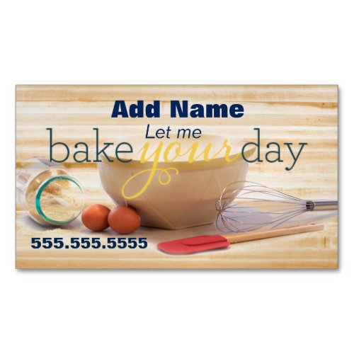 Baking Your Day Custom Magnetic Business Cards