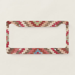 Baklava Chevron Star II // 18th Century Authentic License Plate Frame