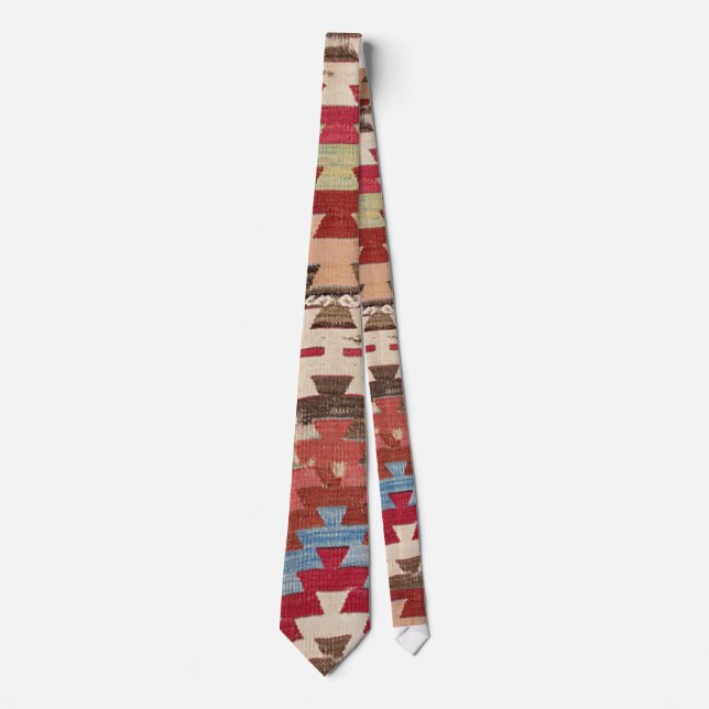 Baklava Chevron Star II // 18th Century Authentic Neck Tie (Front)