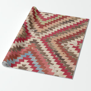 Baklava Chevron Star II // 18th Century Authentic Wrapping Paper