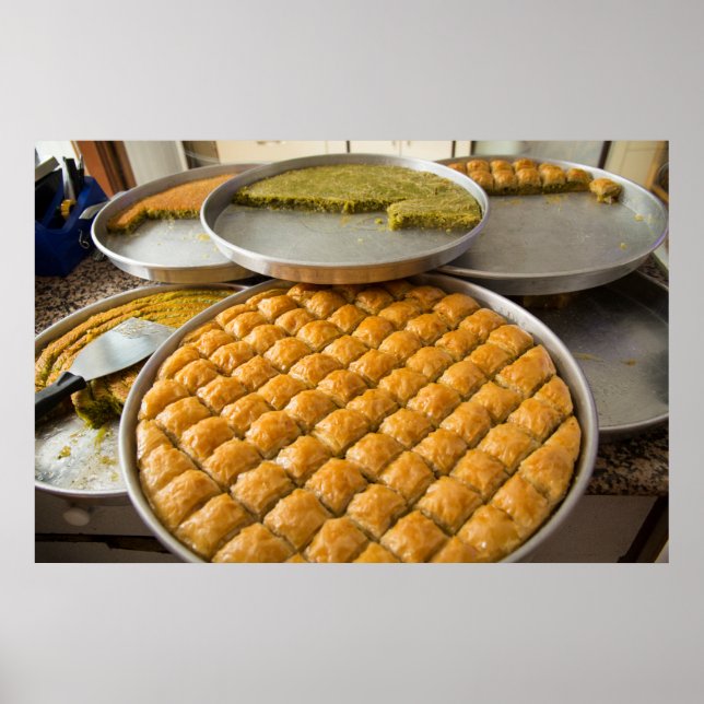 Baklava Dessert At Market Poster (Front)