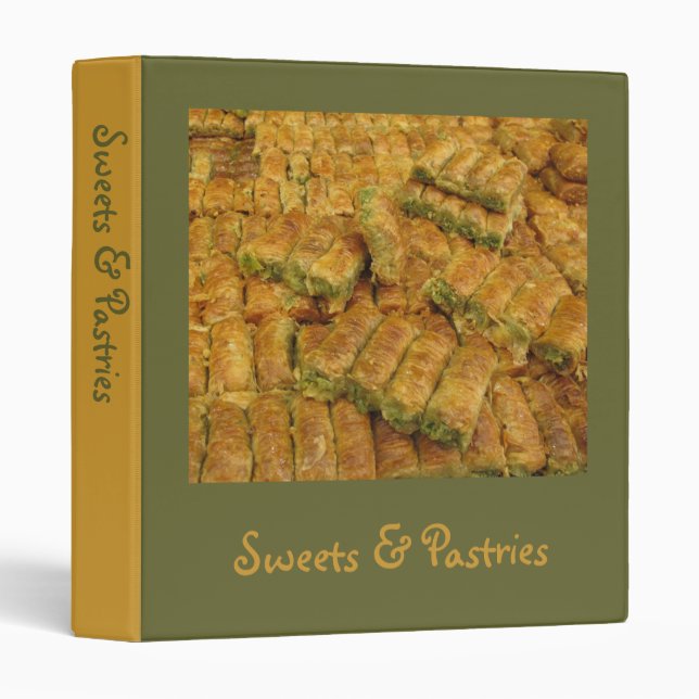 Baklava Recipe Binder (Front/Spine)