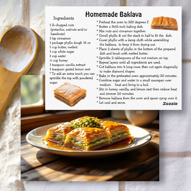Baklava Recipe Card (Creator Uploaded)