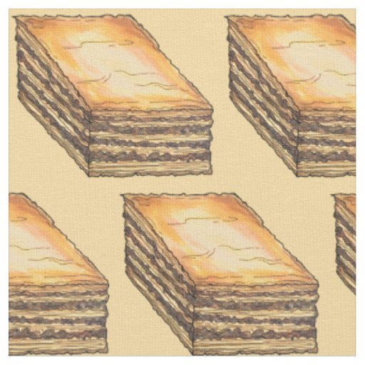 Baklava Sweet Filo Honey Dessert Pastry Greek Food Fabric