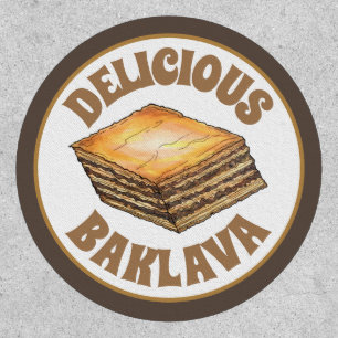 Baklava Sweet Filo Honey Dessert Pastry Greek Food Patch
