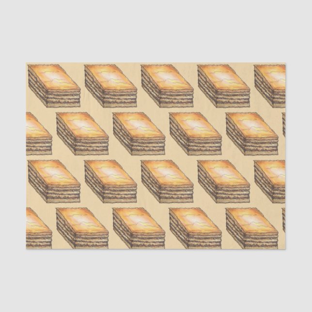 Baklava Sweet Filo Honey Dessert Pastry Greek Food Tissue Paper (Front)