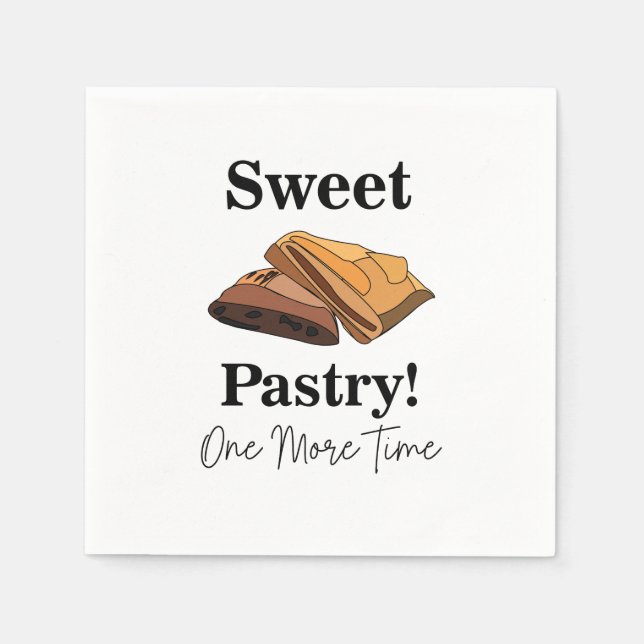 Baklava Sweet Pastry Dessert Party Napkins (Front)