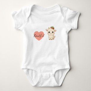 Bakra Eid Cute Baby Goat Heart Kawaii Baby suit  Bodysuit