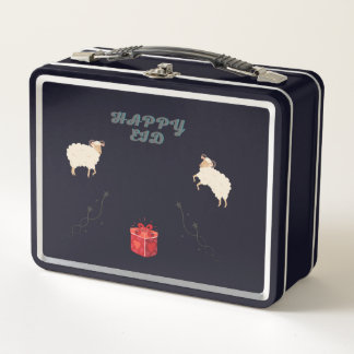bakra eid- eid mubarak-Happy Eid Metal Lunch Box