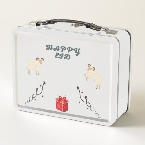 bakra eid_ eid mubarak_Happy Eid Metal Lunch Box