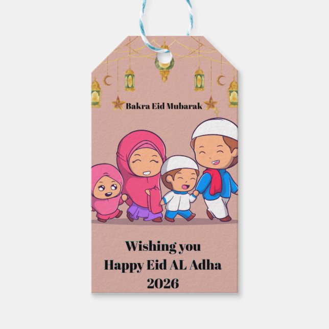 Bakra Eid Mubarak Gift Tags 2026 (Front)