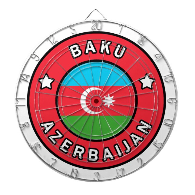 Baku Azerbaijan Dart Board (Front)