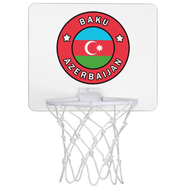 Baku Azerbaijan Mini Basketball Hoop (Front)