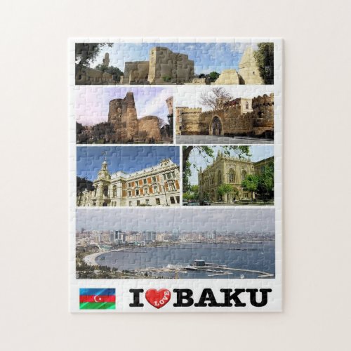 Baku _ I Love _ Jigsaw Puzzle
