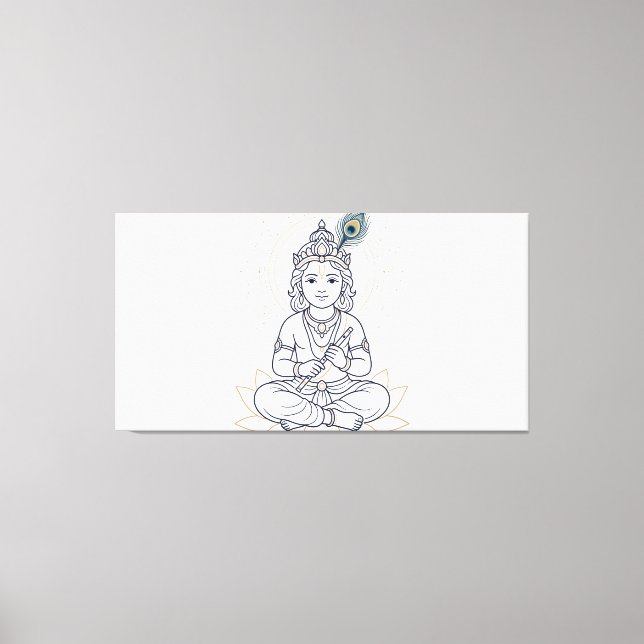 Bal Krishna Canvas Print (Front)