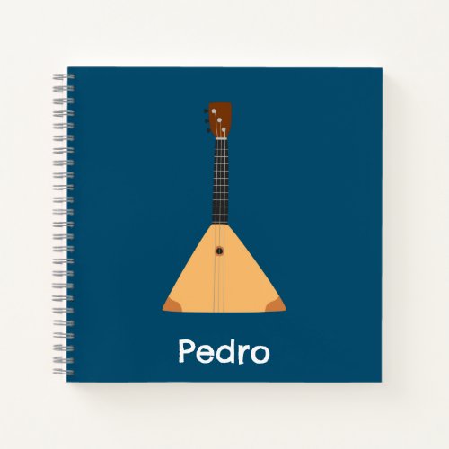 Balalaika _ cute acoustic musical instrument notebook