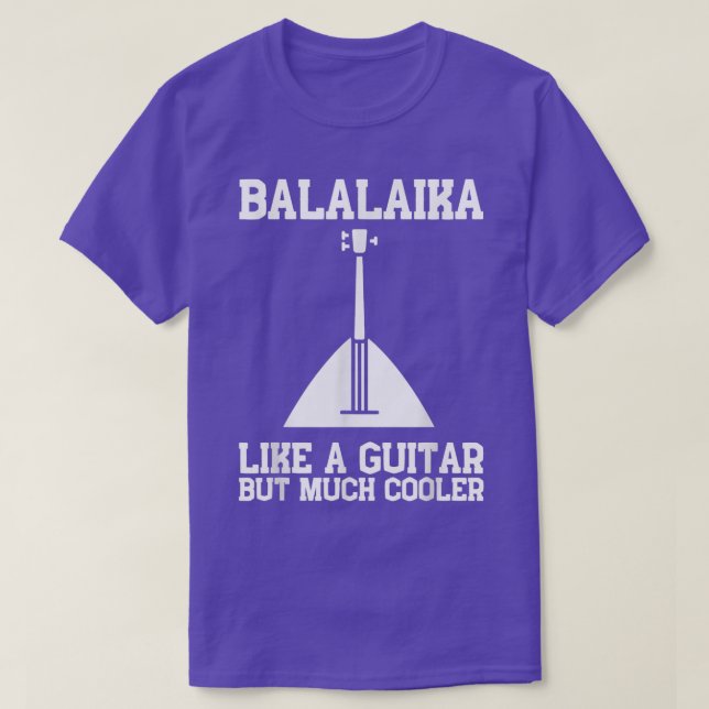 Balalaika Guitar Ukulele Baglama Russian Folk Musi T-Shirt (Design Front)