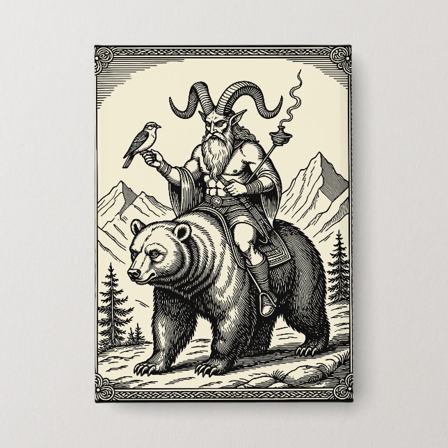Balan Herald of the Mountain Path Button (Front)