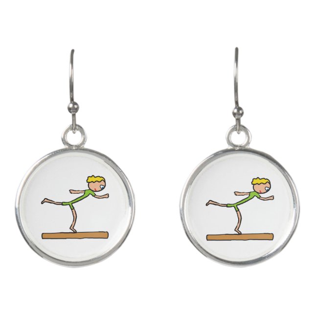 Balance Beam Earrings (Front)