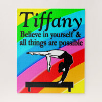 BALANCE BEAM GYMNASTICS PERSONALIZED PUZZLE