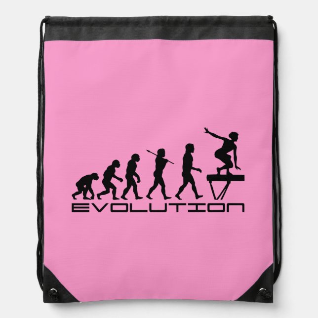 Balance Beam Gymnastics Sports Drawstring Bag (Front)