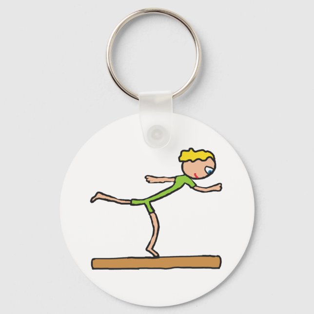 Balance Beam Keychain (Front)