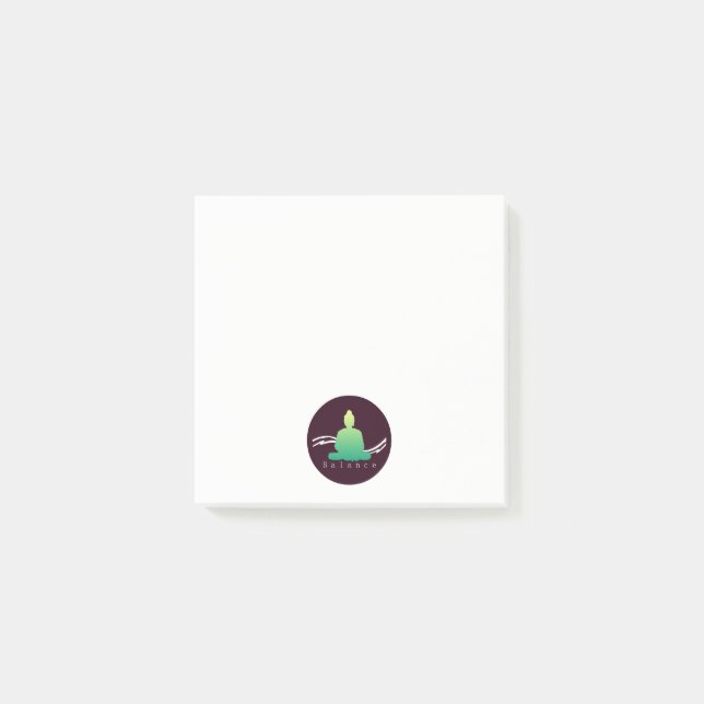 "Balance" Beautiful Buddha. Post-it Notes (Front)