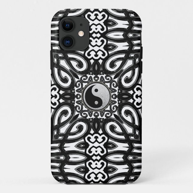 Balance Black White Yin Yang Decor iPhone 5 Case (Back)