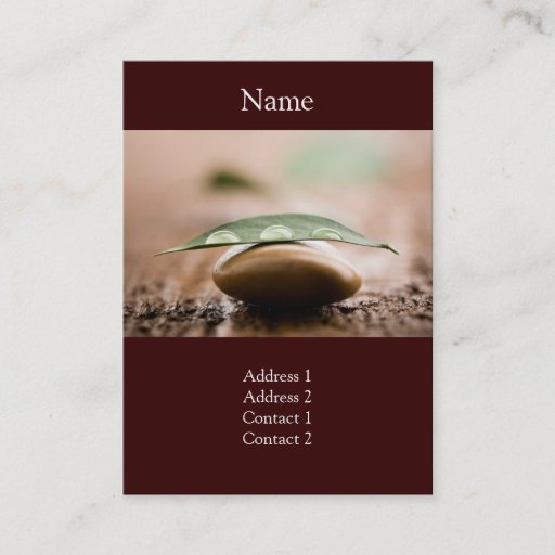 Customizable Balance business card