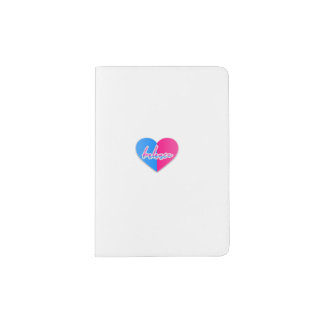 balance colorful simple artistic bright heart love passport holder