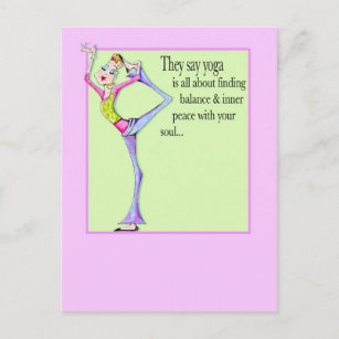 Funny Yoga Birthday Cards & Templates